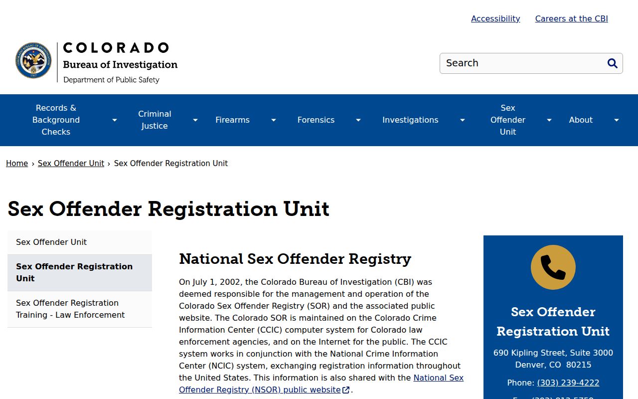 Routt County sex offender registry coverage and request rules